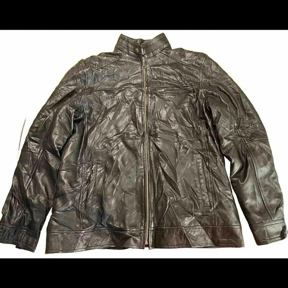 Other - Zain Leather Garments 3XL Jacket Big Tall Comfort Classic Coat Black